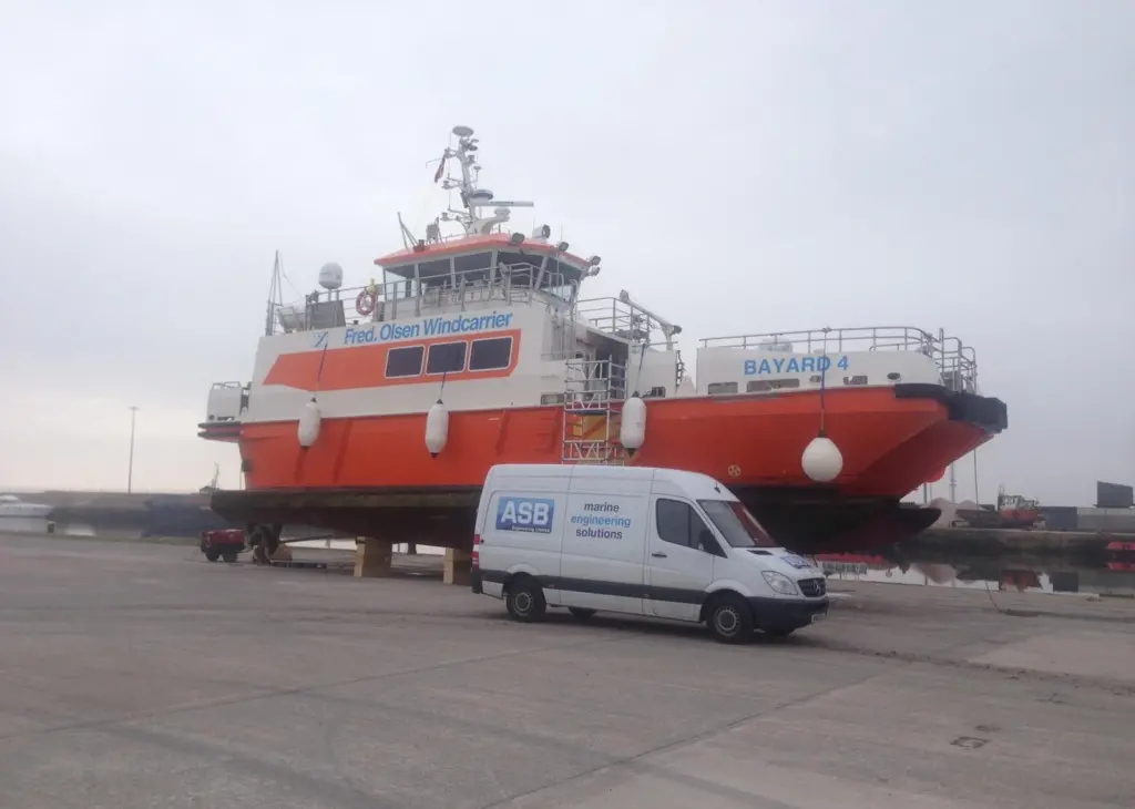 ASB's repertoire includes work on Fred Olsen’s Windcarrier’s 'Bayard 1' and 'Bayard 4' vessels