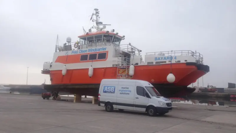 ASB's repertoire includes work on Fred Olsen’s Windcarrier’s 'Bayard 1' and 'Bayard 4' vessels