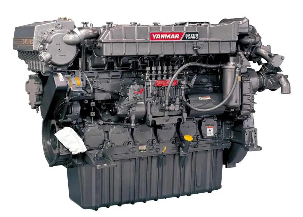 Two Yanmar 6HYM-WET diesel engines, of 500 hp each, power the two Hamilton water jets