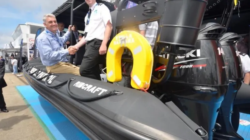 The patrol vessel was officially handed over at the Seawork International event