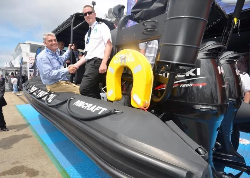 The patrol vessel was officially handed over at the Seawork International event