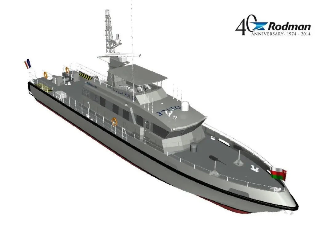 The Interceptor Patrol Vessels will be powered with two 16 cylinder diesel engines via water jets