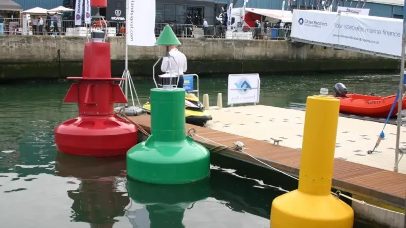 Buoys bob under balmy June skies at Seawork International 2015