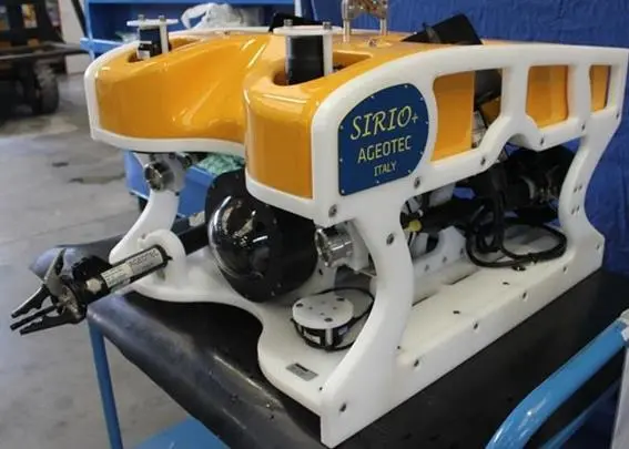 Ageotec’s new Sirio+ miniature inspection-class ROV which has been commissioned for worldwide operations by Enel, the Italian multi-national power organisation