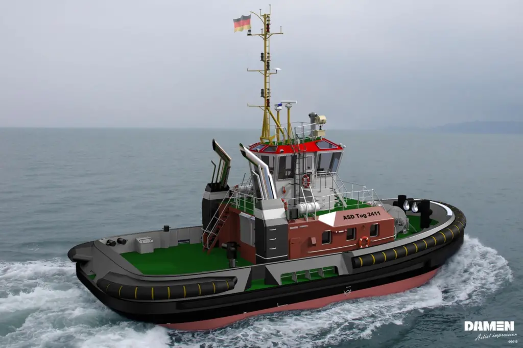 The new vessel will be Bugsier’s first Damen built tug