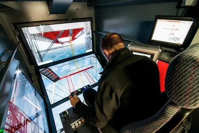 The custom-designed software package on the simulator incorporates highly visual, real-life landscape graphics