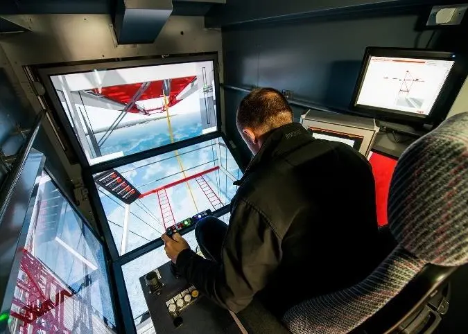 The custom-designed software package on the simulator incorporates highly visual, real-life landscape graphics