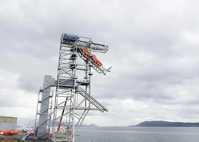 Norsafe is a world record holder when it comes to lifeboat drop tests Photo: Norsafe