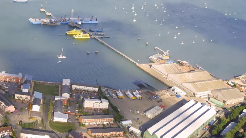The yard is based at an old US military base and is equipped with some of the most modern and extensive lifting and housing facilities in the UK