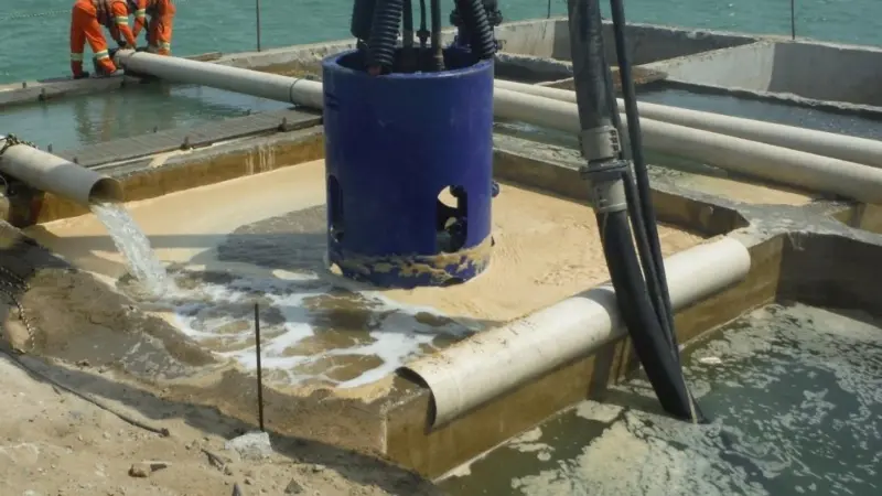 The DOP is doing its job below the surface while plenty of transport water is added