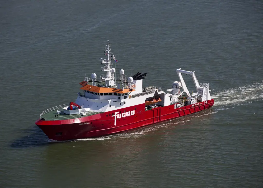 'Fugro Discovery' is one of two Fugro vessels still in the search