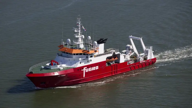 'Fugro Discovery' is one of two Fugro vessels still in the search