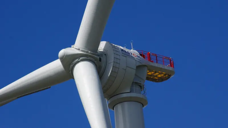 Alstom has a worldwide interest in its Haliade 150-6MW offshore wind turbine which St Nazair’s Le Carnet facility helped develop