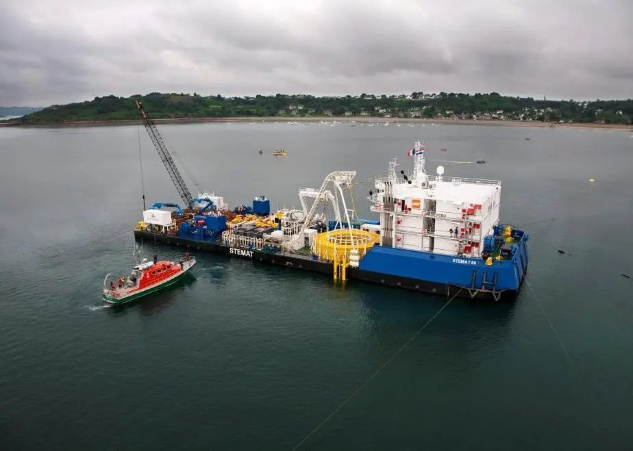 SeaRoc's work included deployment and recovery of the OpenHydro turbine and installation of the main export cable