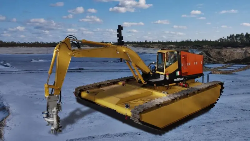 'More than a standard dredge, more than a simple amphibious excavator', claims Dragflow