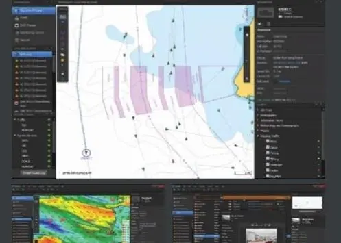 A screen shot of the Oversee operator's interface