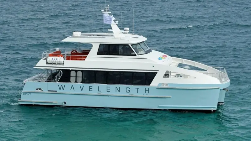 The vessel operates on the basis of zero emissions whilst out on the reef