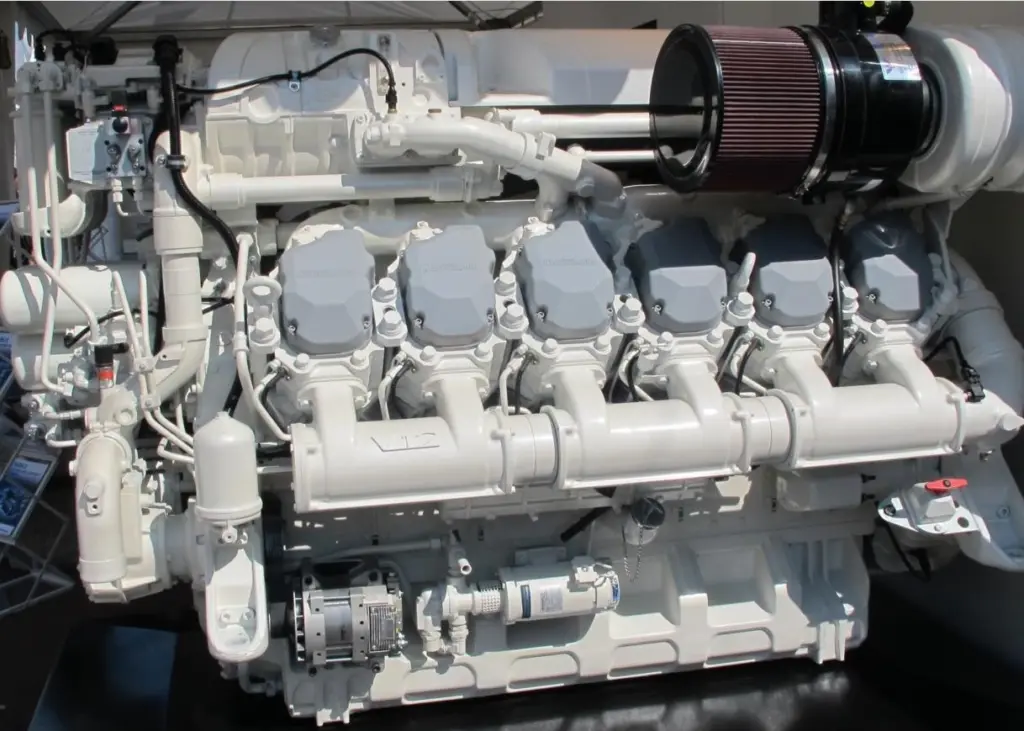 The 12 cylinder engine, the 12 M26.3 comes close to producing double the power of the 6 cylinder unit