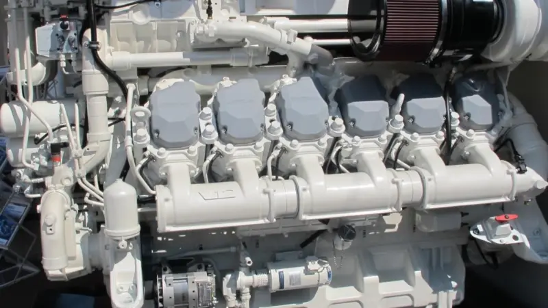 The 12 cylinder engine, the 12 M26.3 comes close to producing double the power of the 6 cylinder unit