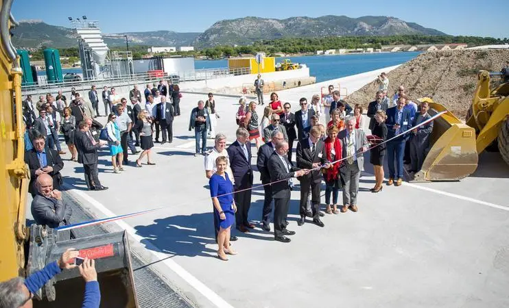 A ribbon cutting ceremony marks the opening of Envisan’s Eco-Materials Production Centre