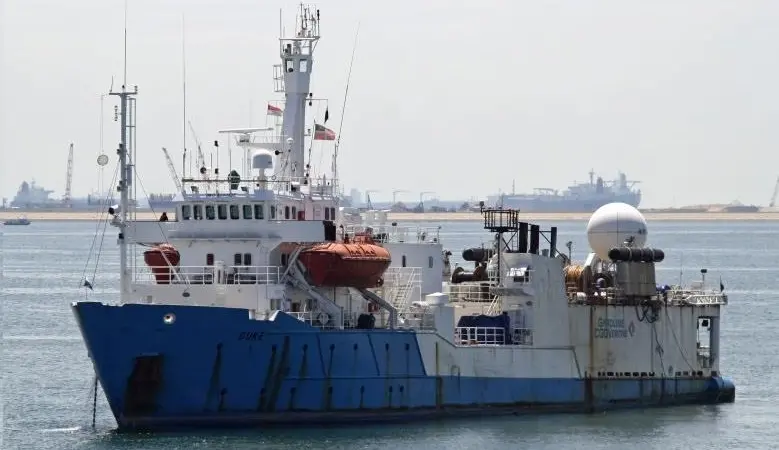 Gardline CGG’s multi-purpose survey vessel MV ‘Duke’ which also carries a wide range of seabed sampling equipment in addition to