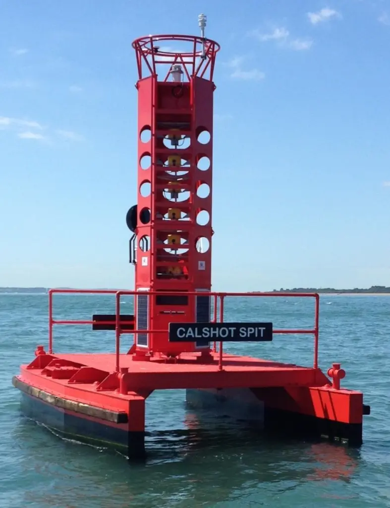 The refurbished Calshot Spit Light Float