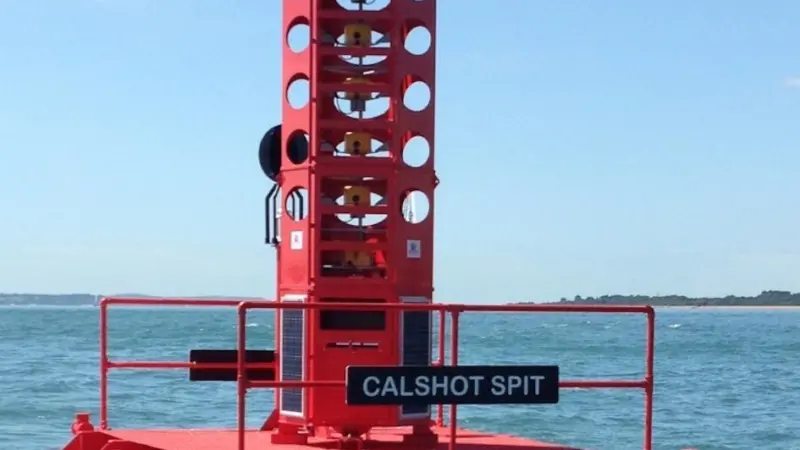 The refurbished Calshot Spit Light Float