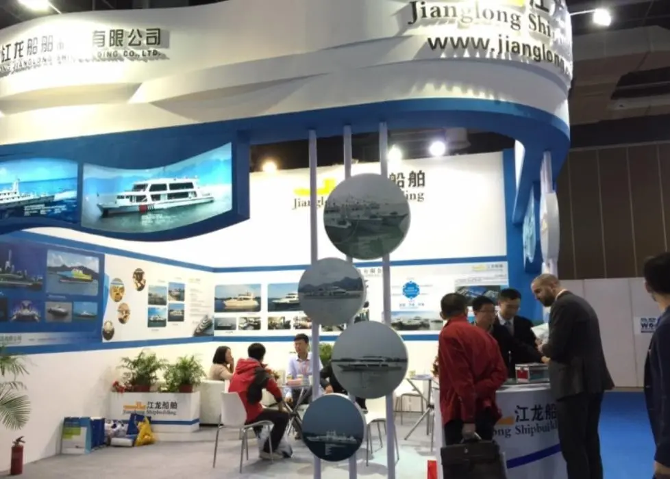 Jilong Shipyard's stand at Seawork Asia 2014
