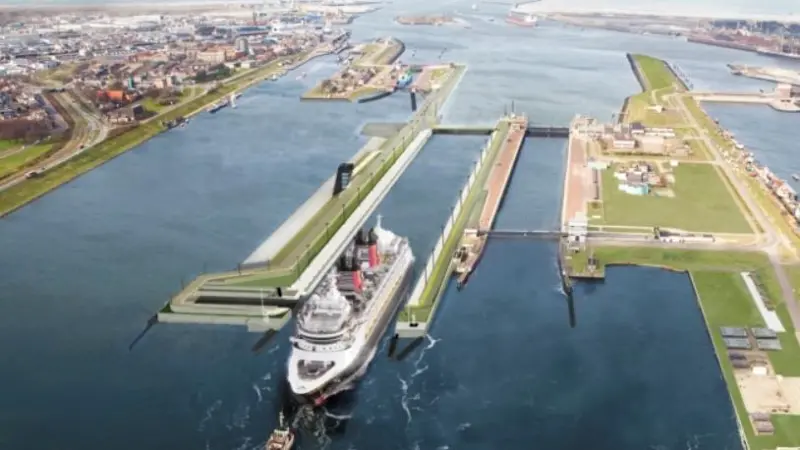 The new lock will ensure Amsterdam port area remains accessible for the new generation of medium-sized vessels