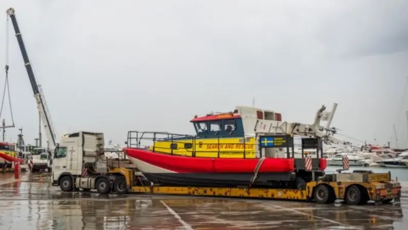 The craft were sent in response to the growing humanitarian crisis that has seen thousands of refugees attempting to cross the sea to enter Europe through the islands of Eastern Greece