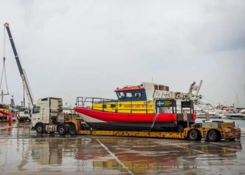 The craft were sent in response to the growing humanitarian crisis that has seen thousands of refugees attempting to cross the sea to enter Europe through the islands of Eastern Greece