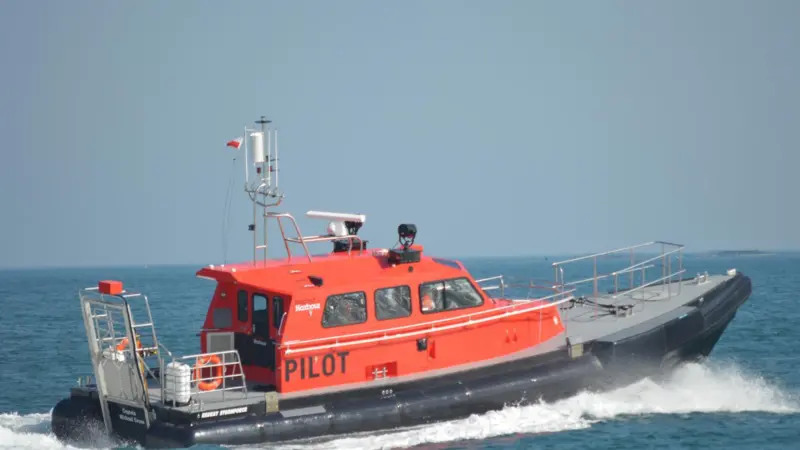 The 16.5m pilot boat is the first of two to be delivered by Red Bay for Belfast Harbour