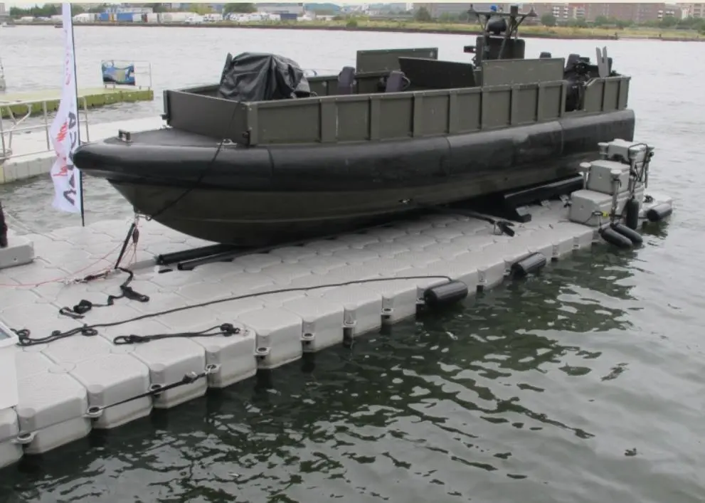 A winch attached to the pontoon does the hauling out and this can be hand operated or powered