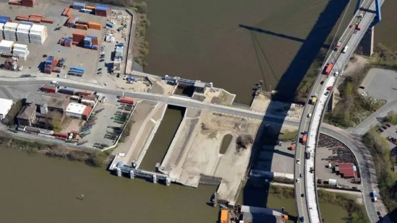 Rebuilt lock is part of Hamburg port expansion