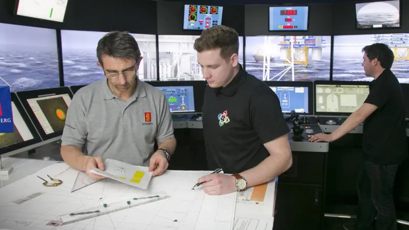 The Helix team were trained in Kongsberg’s K-Sim simulator