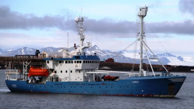 Research vessel 'Lance' of the Norwegian Polar Institute