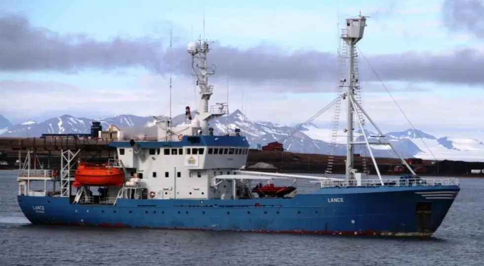 Research vessel 'Lance' of the Norwegian Polar Institute