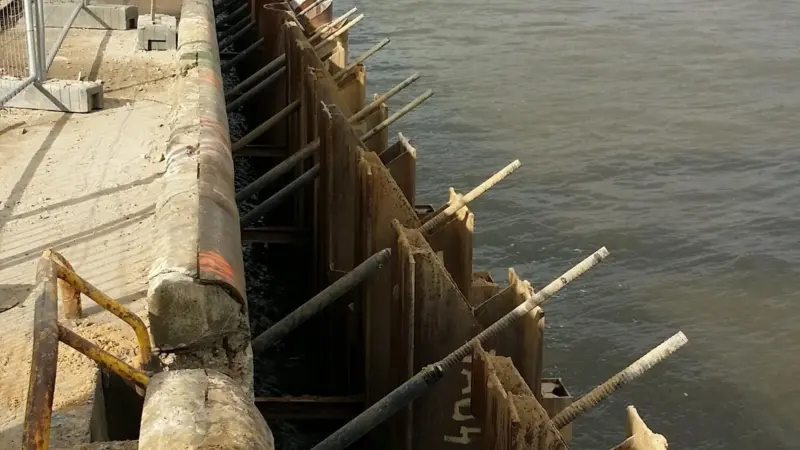 Quay reinforcement at TCC (Photo: HPA)