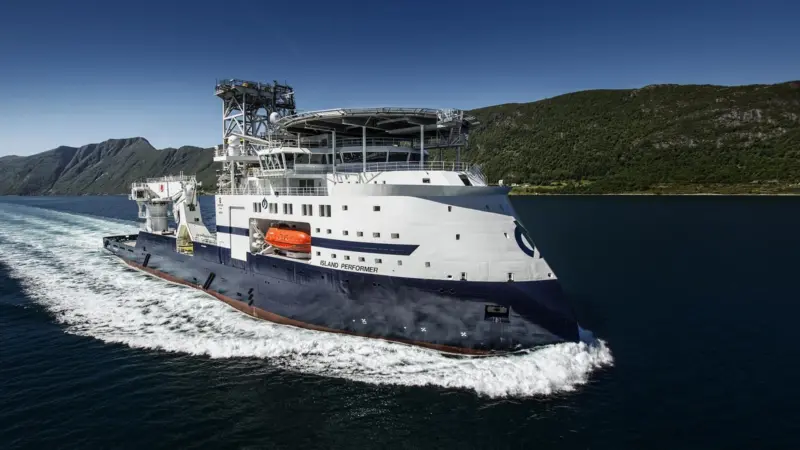 The work is being carried out by Island Offshore's newest vessel, 'Island Performer'