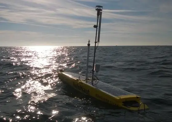 AutoNaut 'Iona' at work with Met Office sensors