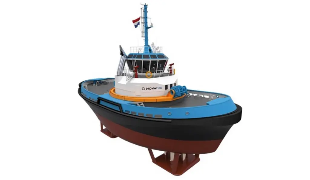 Novatug's Carrousel tug features inline Voith propulsors (Damen)