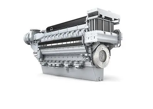 Library photo of the MAN V28/33D STC engine