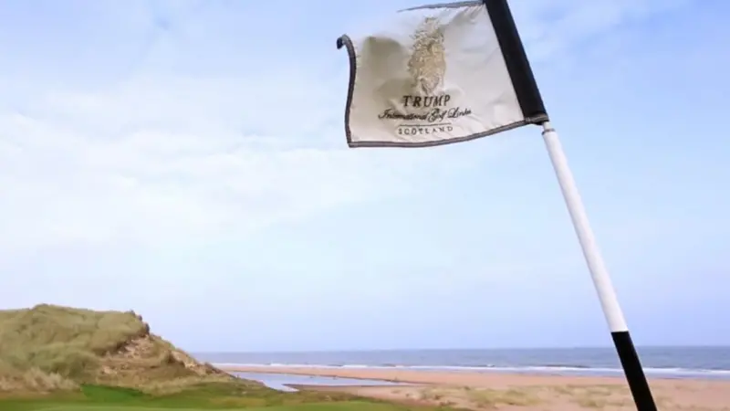 The wind farm is due to be situated 2 miles from Mr Trump's golf course (Photo: www.trumpgolfscotland.com)