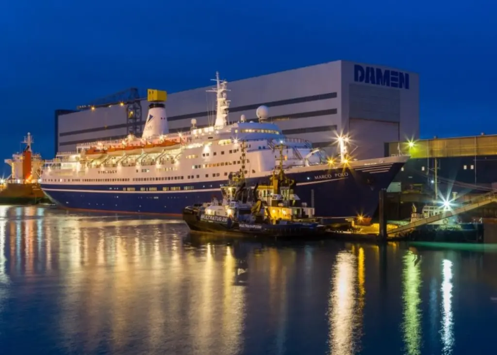 Marco Polo arrived at Damen Shiprepair Vlissingen on the 3rd of November and departed on the 14th of December