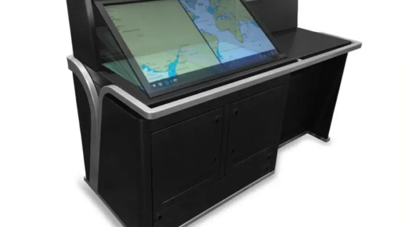 The display can be electronically tilted to a 35-degree angle