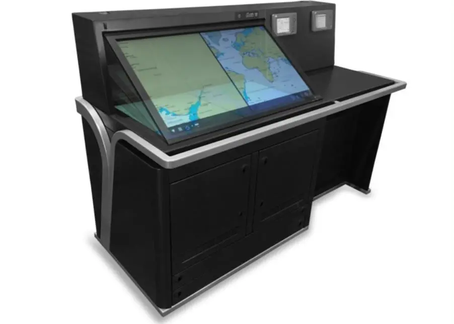 The display can be electronically tilted to a 35-degree angle