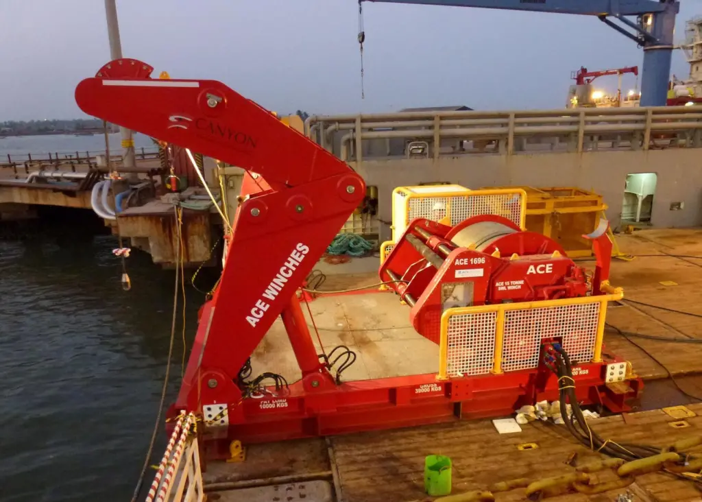 ACE Winches’ units will help spool umbilical, with no stress on the line during stop/start procedures