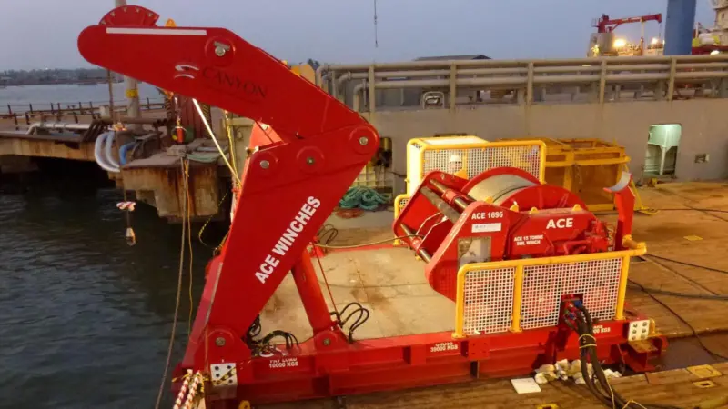 ACE Winches’ units will help spool umbilical, with no stress on the line during stop/start procedures