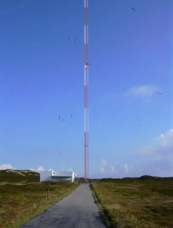 The Loran system relied upon very tall land-based masts