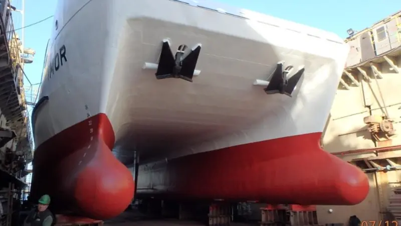 The RV Imor was built in 2005 as a multi-purpose shallow water survey and ROV support vessel